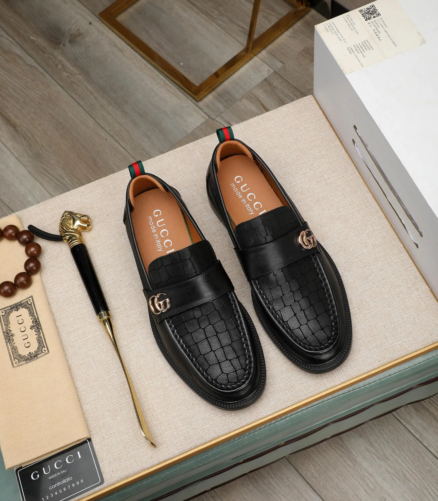 Men's men's shoes💰500📛📛Original (water-dyed cow lining) Gucci GUCCI official website formal shoes🌀 Italian🇮🇹imported cowhide➕top imported water-dyed cowhide lining💋Finely handmade original bottom, the real thing looks better when photographed in person Standard size 38-44
